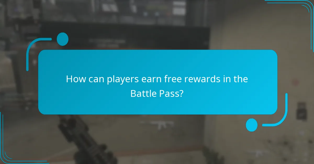 How can players earn free rewards in the Battle Pass?