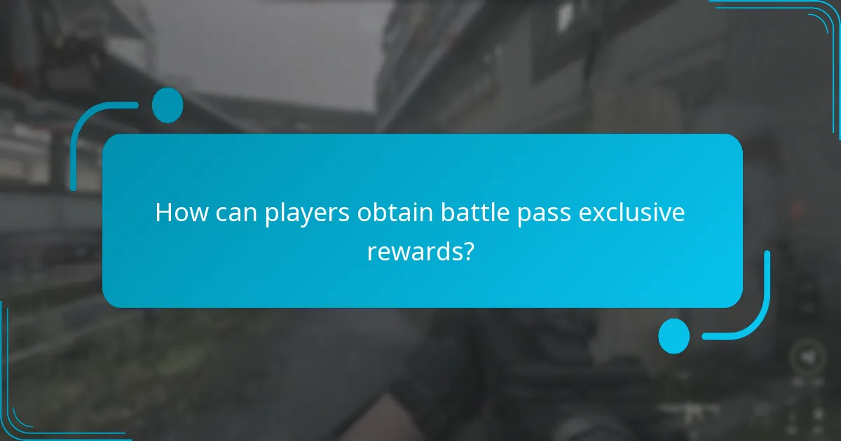 How can players obtain battle pass exclusive rewards?