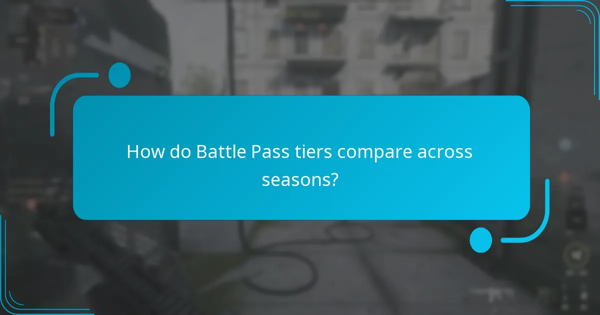 How do Battle Pass tiers compare across seasons?