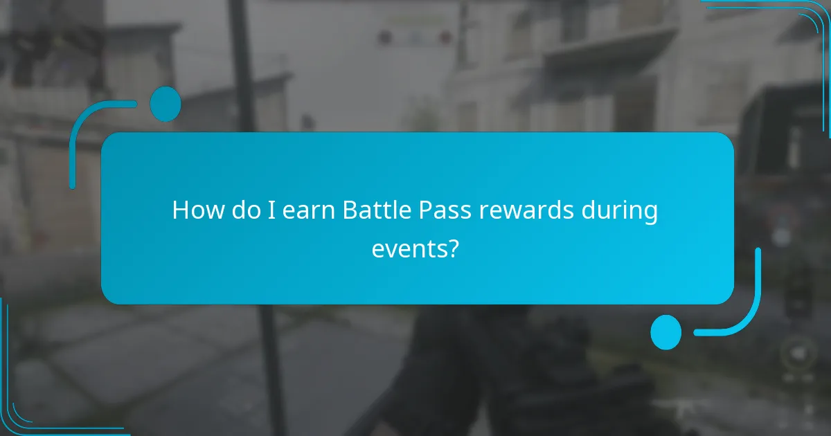 How do I earn Battle Pass rewards during events?