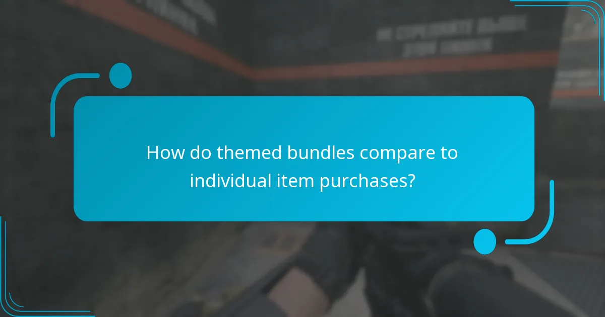 How do themed bundles compare to individual item purchases?