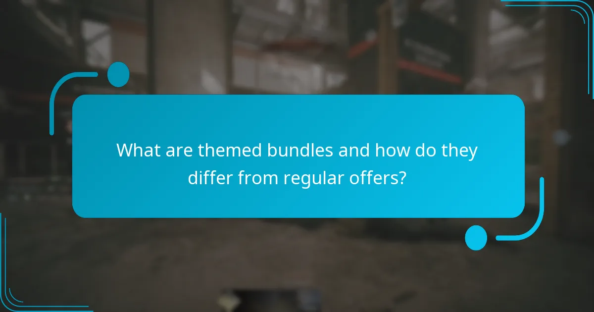 What are themed bundles and how do they differ from regular offers?