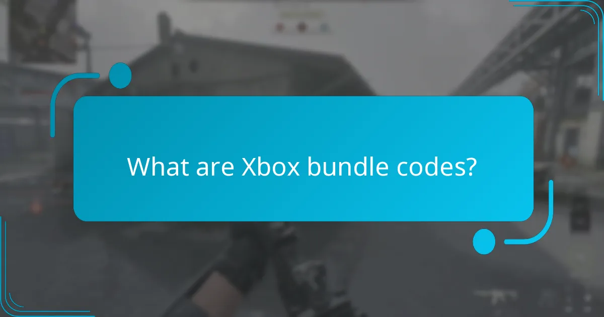 What are Xbox bundle codes?