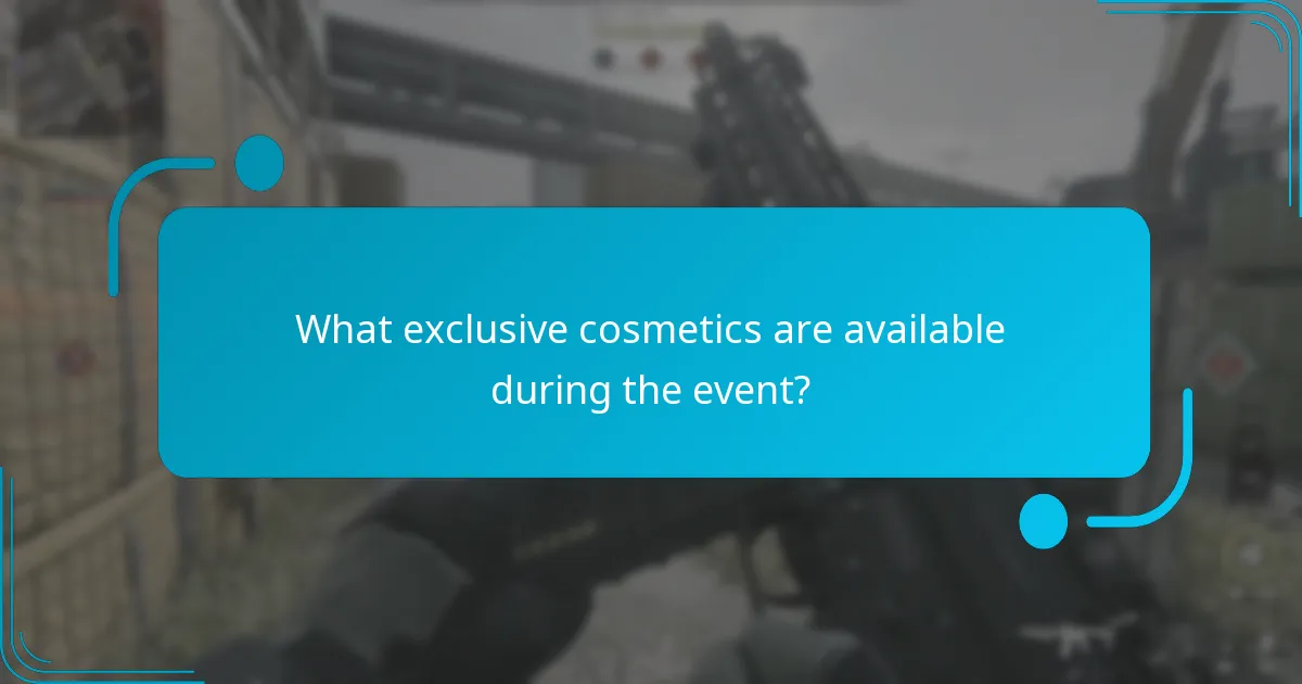 What exclusive cosmetics are available during the event?
