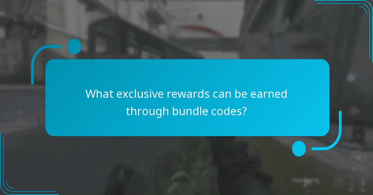 What exclusive rewards can be earned through bundle codes?