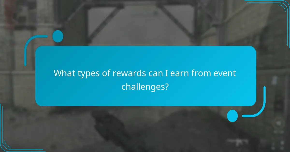 What types of rewards can I earn from event challenges?