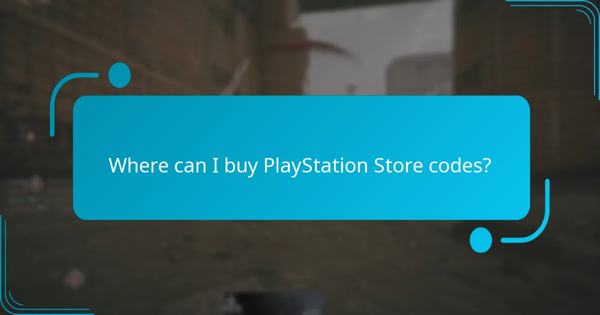 Where can I buy PlayStation Store codes?